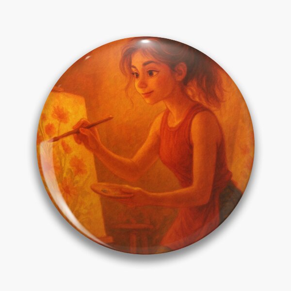 Item preview, A painter getting creative in her studio  designed and sold by Markantonyart.