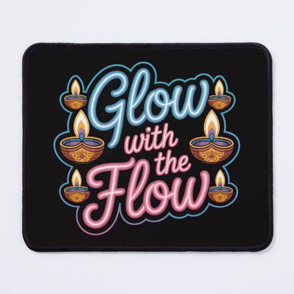 Item preview, Glow with the Flow – Neon Diwali Festival Design designed and sold by Jollys-ArtShop.