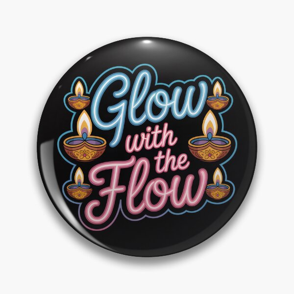 Item preview, Glow with the Flow – Neon Diwali Festival Design designed and sold by Jollys-ArtShop.