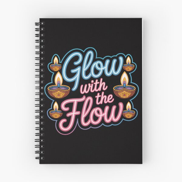 Item preview, Glow with the Flow – Neon Diwali Festival Design designed and sold by Jollys-ArtShop.