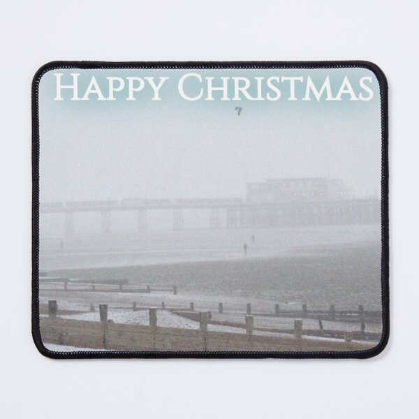 Item preview, Christmas scene of pier in the snow designed and sold by PJSkinner.