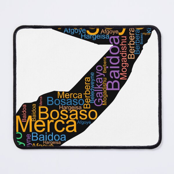 Item preview, Somalia City Names Word Art designed and sold by TheIconSmith.