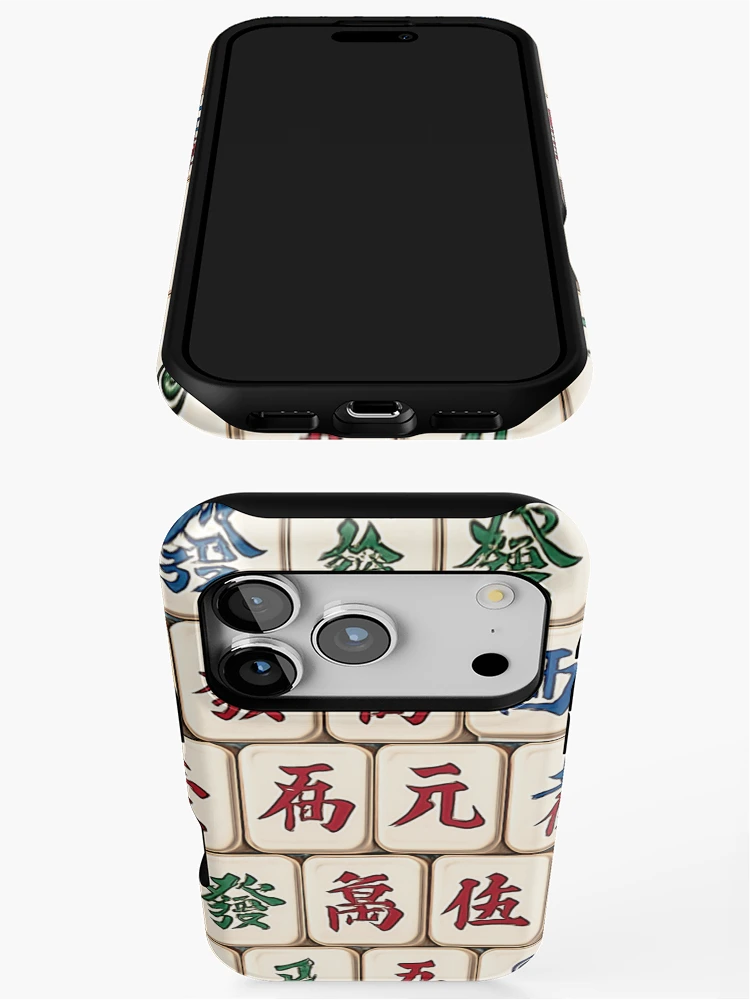 Thumbnail 3 of 4, iPhone Case, Mahjong Tile Pattern Design designed and sold by Best Pattern⭐⭐⭐⭐⭐.