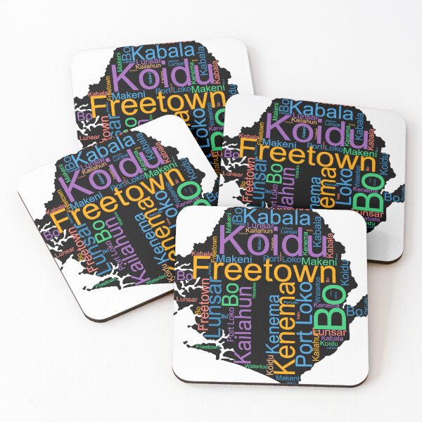 Item preview, Sierra Leone City Names Word Art designed and sold by TheIconSmith.