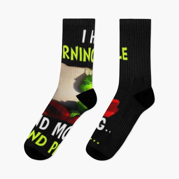 Item preview, Funny Grinch Quote | I Hate Morning People Christmas Humor Design designed and sold by Hadley Murphy.