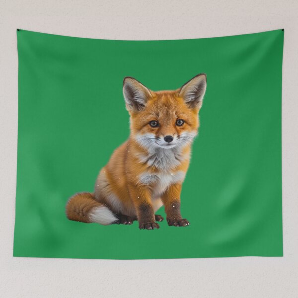 Item preview, Enchanting Winter Fox | Realistic Red Fox in a Snowy Christmas Wonderland designed and sold by E-SarnEdge.