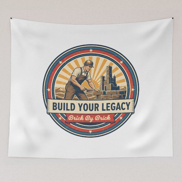 Item preview, Build Your Legacy | Brick by Brick designed and sold by DailyVibesMerch.