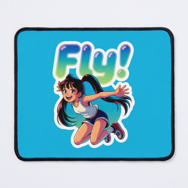 Item preview, Girl Jumping Under Bright Skies designed and sold by SplashTastic.