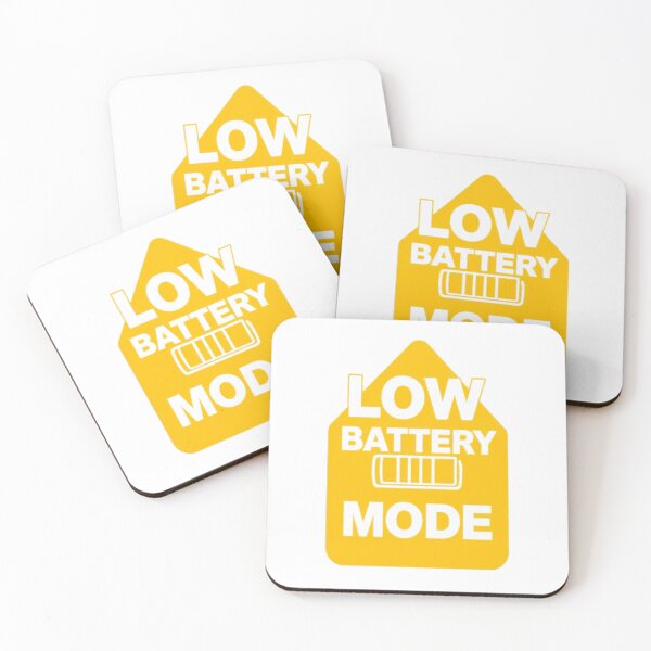 Item preview, Low Battery Mode • Funny High-Vis Safety-Style Sticker & Tee designed and sold by CMdigit.