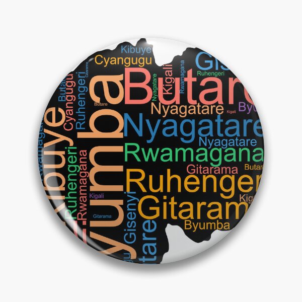 Item preview, Rwanda City Names Word Art designed and sold by TheIconSmith.