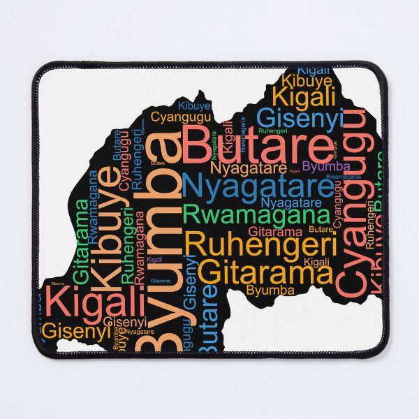 Item preview, Rwanda City Names Word Art designed and sold by TheIconSmith.
