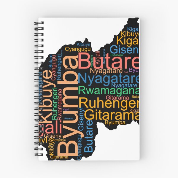Item preview, Rwanda City Names Word Art designed and sold by TheIconSmith.