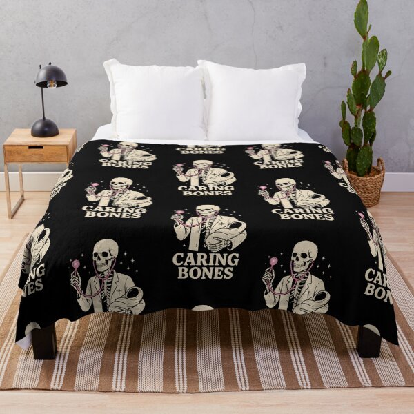 Item preview, Caring Bones Funny Doctor Halloween Shirt | Medical Skeleton Healthcare Tee designed and sold by ClinicalHubs.