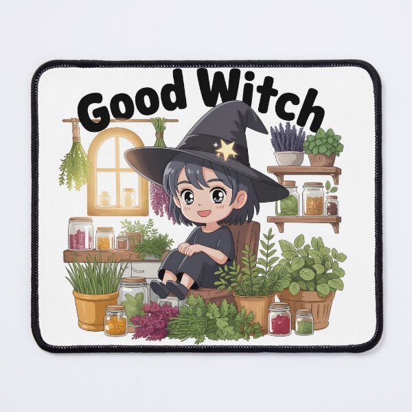 Item preview, Good Witch with herbs designed and sold by BohoShopHU.
