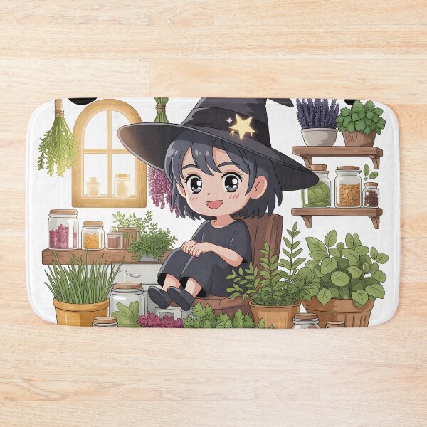 Item preview, Good Witch with herbs designed and sold by BohoShopHU.