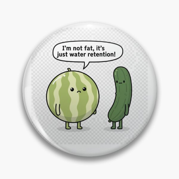 Item preview, Not Fat, just hydrated! designed and sold by JuiceTentation.