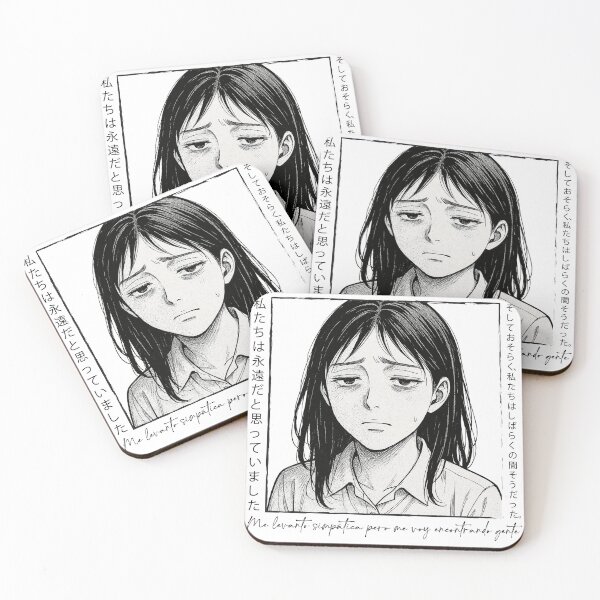 Item preview, Sleepy Manga Girl Funny Quote and Japanese Vertical designed and sold by Demiurgos-Art.