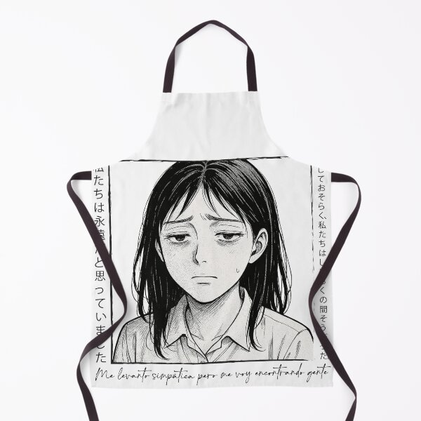 Item preview, Sleepy Manga Girl Funny Quote and Japanese Vertical designed and sold by Demiurgos-Art.