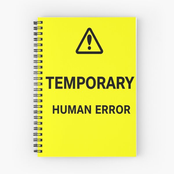 Item preview, Temporary Human Error • Funny High-Vis Warning Design for Stickers & Tees designed and sold by CMdigit.
