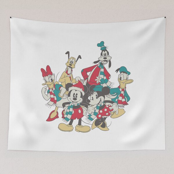 Item preview, Mickey And Friends Christmas Vintage Group Shot designed and sold by Hadley Murphy.