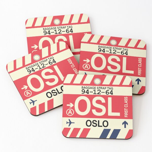 Item preview, OSL Oslo • Airport Code Art • Jet Age Design designed and sold by YHMDesigns.