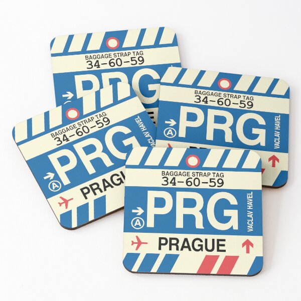 Item preview, PRG Prague • Airport Code Art • Jet Age Design designed and sold by YHMDesigns.