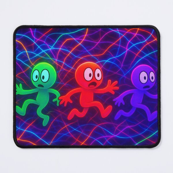 Item preview, Intertwined figures in the neon net designed and sold by Sigtrix.