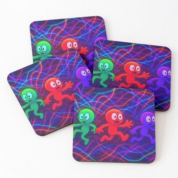Item preview, Intertwined figures in the neon net designed and sold by Sigtrix.