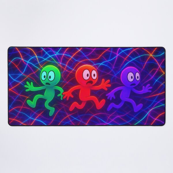Item preview, Intertwined figures in the neon net designed and sold by Sigtrix.