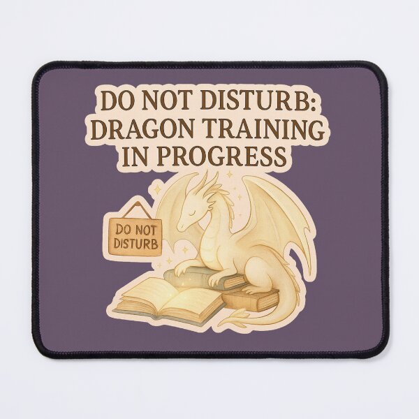 Item preview, Do Not Disturb: Dragon Training in Progress - Light Dragon Sticker (Fourth Wing Empyrean Inspired) designed and sold by BumbleVee ☀️.