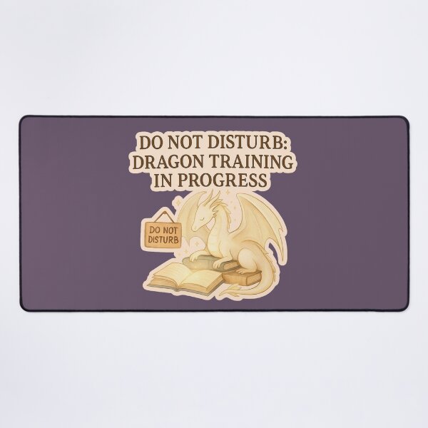 Item preview, Do Not Disturb: Dragon Training in Progress - Light Dragon Sticker (Fourth Wing Empyrean Inspired) designed and sold by BumbleVee ☀️.