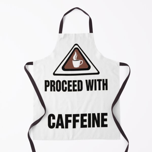 Item preview, Proceed with Caffeine • Funny High-Vis Coffee Warning Sticker & Shirt designed and sold by CMdigit.