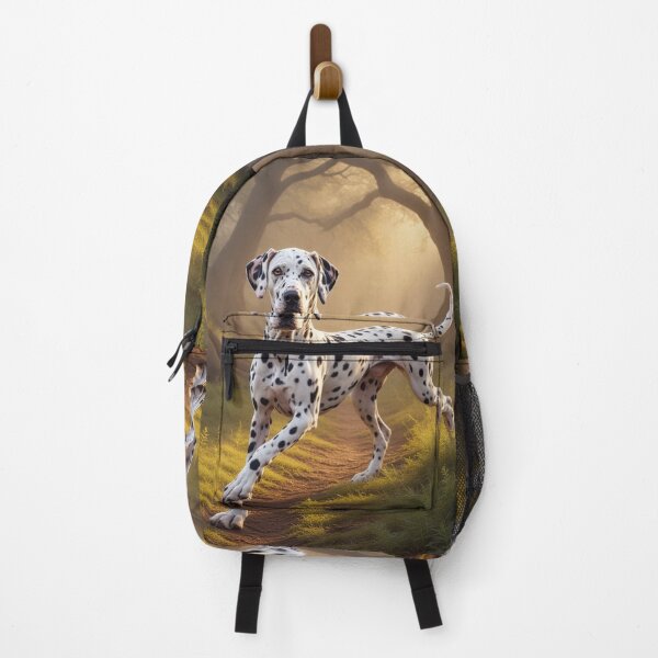 Item preview, Majestic Dalmatian Dog Forest Trail Portrait – Dappled Sunlight Art designed and sold by Eden Underground Radio (Official Merch).