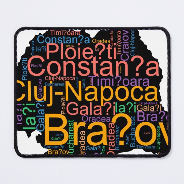 Item preview, Romania City Names Word Art designed and sold by TheIconSmith.