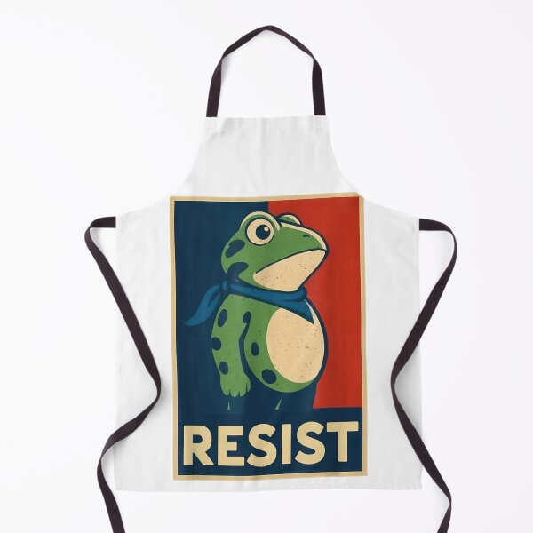 Item preview, Resist - Political Propaganda Poster Parody Frog Meme designed and sold by Phil Ben.