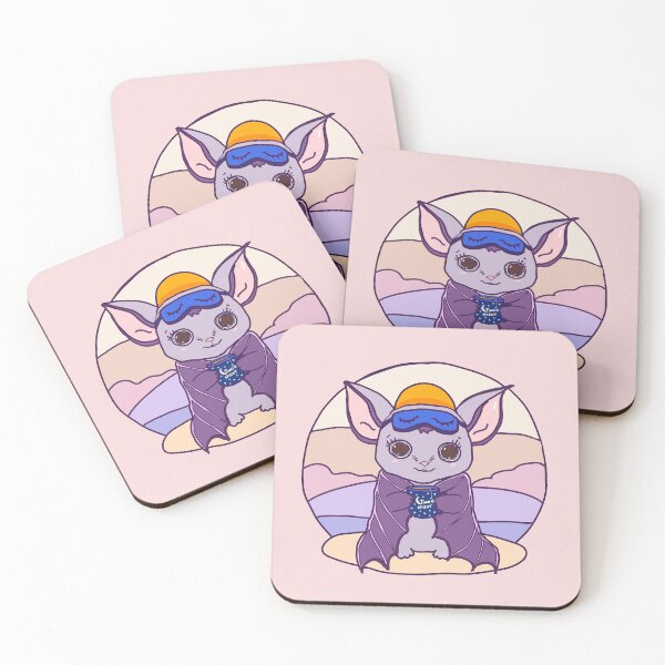 Item preview, Bat-teries Low | Sleepy Bedtime Bat at Sunrise designed and sold by CocoJeremy.