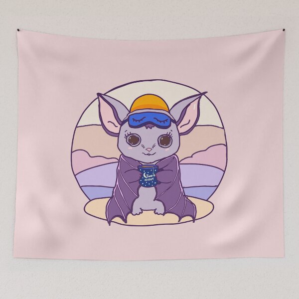 Item preview, Bat-teries Low | Sleepy Bedtime Bat at Sunrise designed and sold by CocoJeremy.