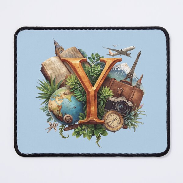 Item preview, Adventure Awaits – Vintage Travel Letter Y Monogram | Yearning & Youthful Wanderlust Design for Dreamers designed and sold by AmenAlways.