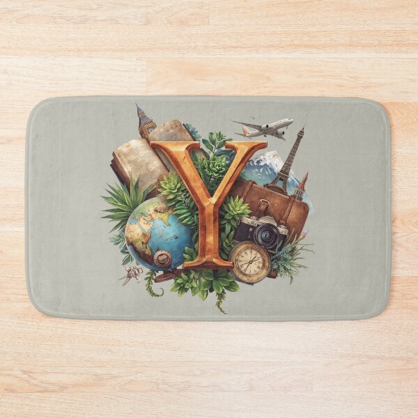 Item preview, Adventure Awaits – Vintage Travel Letter Y Monogram | Yearning & Youthful Wanderlust Design for Dreamers designed and sold by AmenAlways.