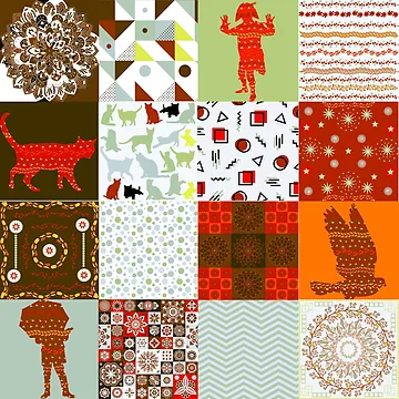 Artwork thumbnail, Patchwork243 by Design4uStudio