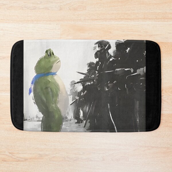 Item preview, The Green Resistance - Funny Frog vs Riot Police Meme designed and sold by Capisedo.