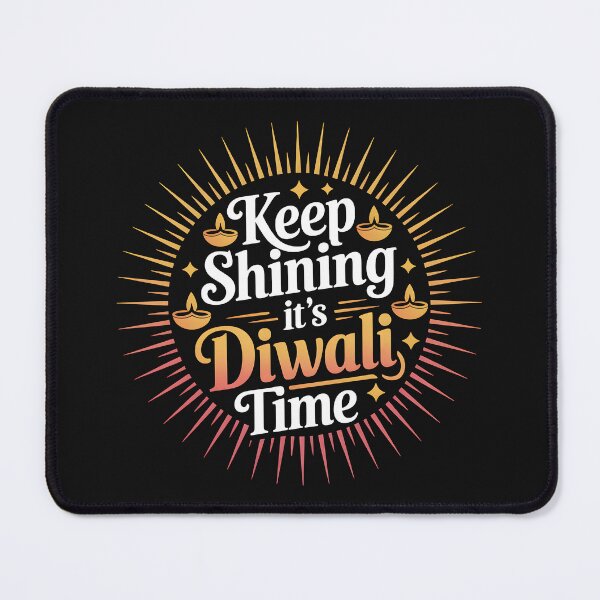 Item preview, Keep Shining It’s Diwali Time – Golden Festival of Lights Design designed and sold by Jollys-ArtShop.
