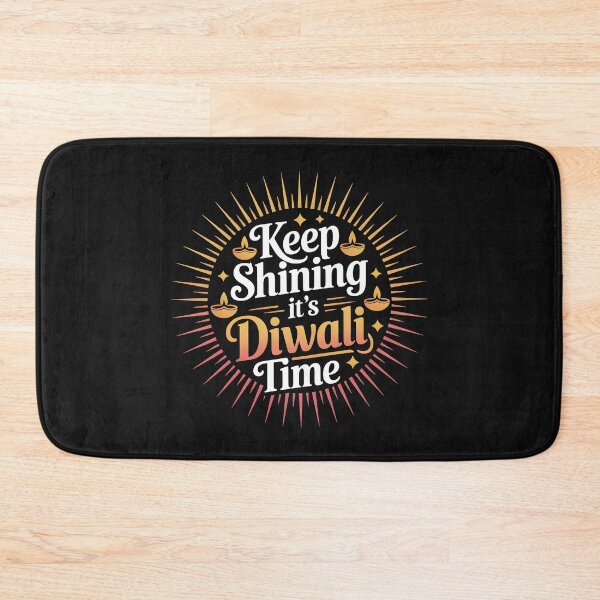 Item preview, Keep Shining It’s Diwali Time – Golden Festival of Lights Design designed and sold by Jollys-ArtShop.