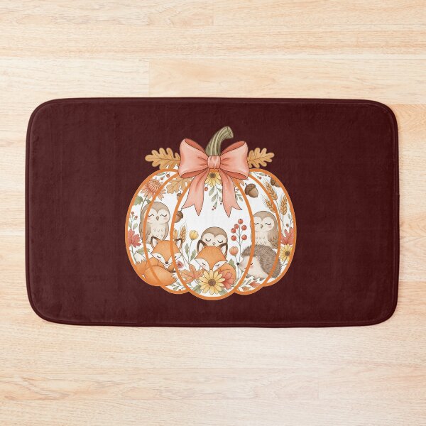 Item preview, Cozy Autumn Woodland Pumpkin designed and sold by StellasRealm.