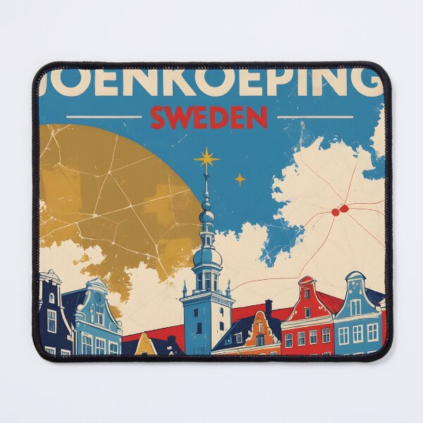 Item preview, Joenkoeping Sweden 1950s Vintage Travel Tourism designed and sold by TravelersGems.