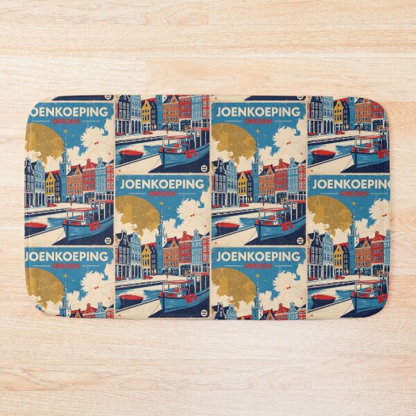 Item preview, Joenkoeping Sweden 1950s Vintage Travel Tourism designed and sold by TravelersGems.