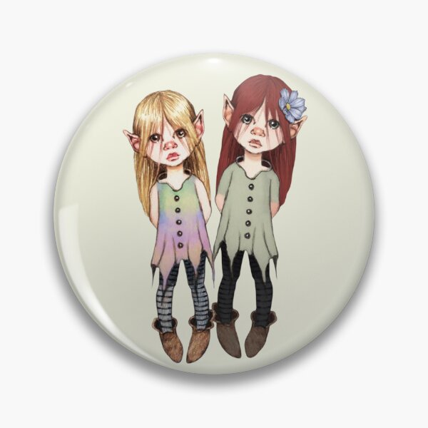 Item preview, Pixie Sisters, Cute Elfin Girls, Fantasy Art designed and sold by JoyfulWhimsy.