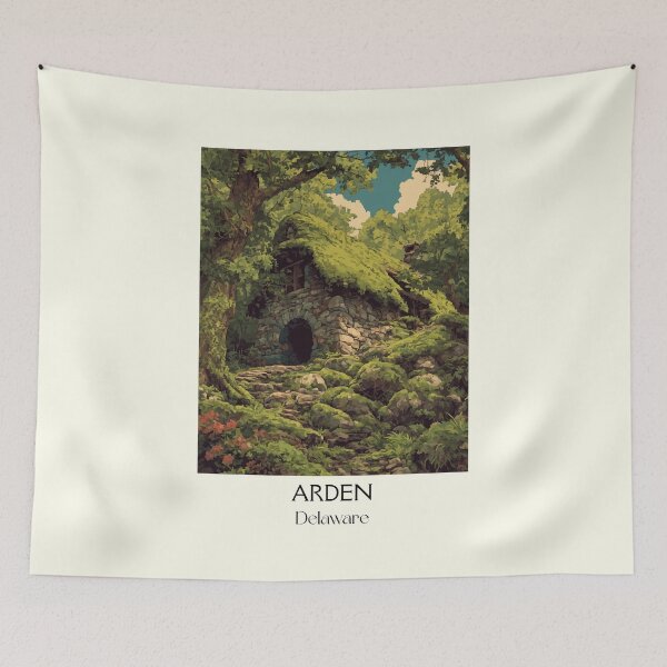 Item preview, Arden Delaware Forest Grotto | Arts and Crafts Art Print designed and sold by TuncGK.