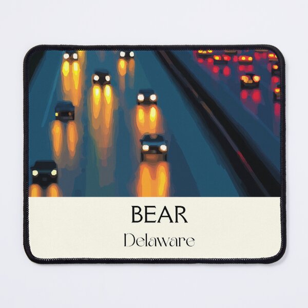 Item preview, Bear Delaware Highway | Commuter Traffic Night Art Print designed and sold by TuncGK.