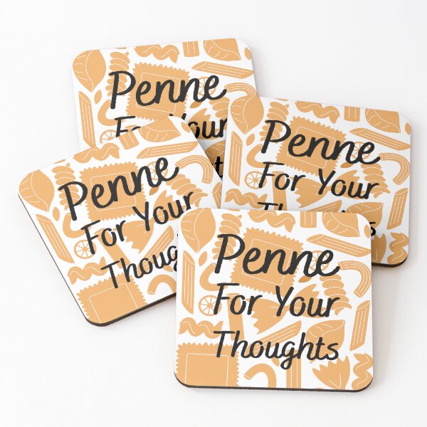 Item preview, Penne For Your Thoughts pun designed and sold by Emsimonsen.